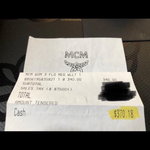 NEW MCM Medium Milla Trifold Wallet black - Picture 6 of 8